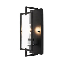 Load image into Gallery viewer, Matte Black Wall Sconce Light, UL Listed for Damp Location, E26 Base, 3 Years Warranty