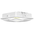 Load image into Gallery viewer, LED Canopy Light 75W 5700K Daylight 9750LM IP65 Waterproof 0-10V Dim 120-277VAC UL Listed Surface or Pendant Mount, for Gas Stations Outdoor Area Light, White