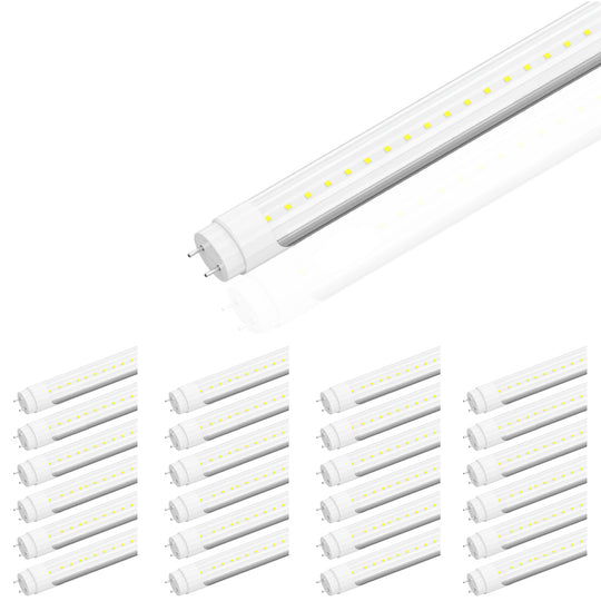 Ballast Compatible T8 4FT 20W LED Tube 2800 Lumens 5000K Clear (Check Compatibility List; Not Compatible with all ballasts)