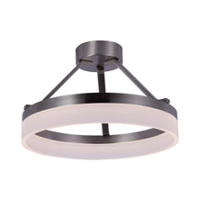 Load image into Gallery viewer, 25W LED Ring Semi-Flushmount Light, 3000K (Warm White), Brushed Nickel Finish, 1450 Lumens, Triac Dimmable, ETL Listed