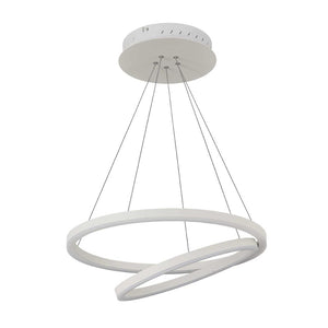 2-Ring, Circular LED Chandelier, 60W, 3000K, 2800LM, Dimmable, 3 Years Warranty