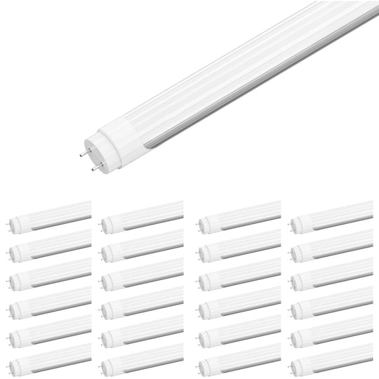 T8 4ft LED Tube 18W 4000K Frosted 2520 Lumens Single Ended Power