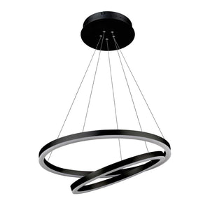 2-Ring, Circular LED Chandelier, 60W, 3000K, 2800LM, Dimmable, 3 Years Warranty