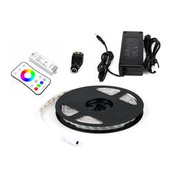 Outdoor Waterproof RGB LED Strip Lights - 12V LED Tape Light - 97 Lumens/ft. with Power Supply and Controller (KIT)