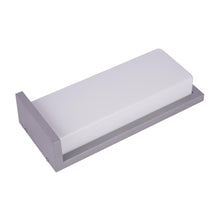 Load image into Gallery viewer, 20W Modern LED Outdoor Wall Sconce Light 5000K 600LM White Acrylic Shade, 120-277V Non-Dimmable, ETL Listed, Wet Location, Painted Silver Finish