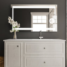 Load image into Gallery viewer, LED Bathroom Mirror with Magnifying Mirror, Defogger and CCT Remembrance, Auspice Style