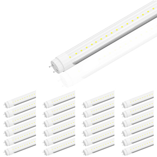 Ballast Compatible T8 2ft LED Tube 8W 5000K Clear (Check Compatibility List; Not Compatible with all ballasts)