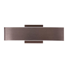 Load image into Gallery viewer, 2-Lights, Indoor Rectangular Wall Sconce with Brushed brown Body Finish, 3000K, Dimmable