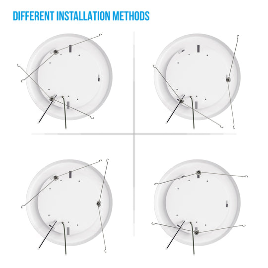 5/6-inch Dimmable LED Disk Downlights, Recessed Ceiling Light Fixture, 15W, Commercial Downlights