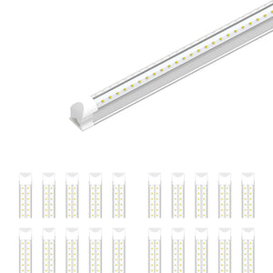 T8 8ft V shape LED tube 60w Integrated 5000k Clear