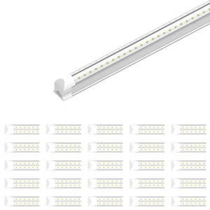 T8 4ft V Shape LED Tube 30W Integrated 6500k Clear 4000 Lumens