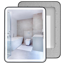 Load image into Gallery viewer, LED Lighted Shelf Mirror, Touch Switch, Defogger and CCT Remembrance, Raven Style