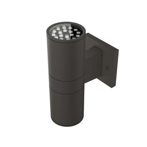 LED Up & Down Light Cylinder, 12WX2, AC100- 277V, Bronze, Double Side