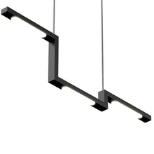 Load image into Gallery viewer, 1-Lights - Modern Linear Chandelier Light - 16W - 3000K - 800LM - Suspension Fixture - Matte black Body Finish - Dimmable - 31.5&#39;&#39;×1.3&#39;&#39;×71&#39;&#39; (Dimension)