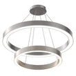 Load image into Gallery viewer, Modern - Double Ring Chandelier With Unique Shade, 115W, 3000K, 5750LM, Dimmable, Pendant Mounting, Aluminum Body Finish