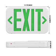 Load image into Gallery viewer, Emergency Light Exit Sign , 4W , Green , UL Listed