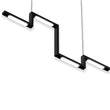 Load image into Gallery viewer, 1-Light, LED Linear Chandelier Light Fixture In Matte black Body Finish, 23W, 3000K, 1150LM Dimmable, 39.4&#39;&#39;×1.3&#39;&#39;×71&#39;&#39; (Dimension)