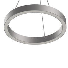 Load image into Gallery viewer, Modern Round Chandeliers with unique design Shade, 49W, 3000K, 2450LM, Dimmable, Pendant Mounting, CRI: 80+, Aluminum Body Finish