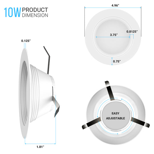 4 inch LED Downlights / Can Dimmable, Ceiling Light – Wen Lighting