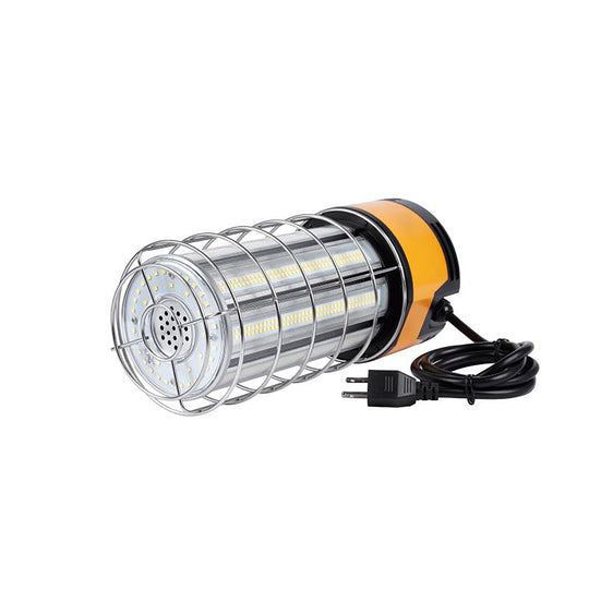 100W LED Temporary Work Light Fixture with cage, 5000K, 12000 Lumens, IP64 rated