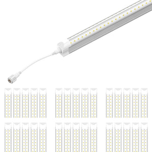 T8 5ft LED Freezer/Cooler Tube Light, V Shape, 32W 5000K, Clear, Refrigerator LED Light - Walk-in Cooler Light