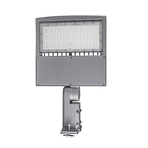 150W LED Pole Light With Photocell, 5700K, Universal Mount, Silver, AC100-277V