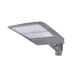 LED Pole Light with Dusk to Dawn Photocell, 300W/240W/200W Wattage Adjustable, 5700K, 133 LM/W, Universal Mount (Adjustable Slip Fitter + Wall Mount), Silver, IP65 Waterproof, AC100-277V, LED Parking Lot Lights - Outdoor Commercial Area Street Lighting,