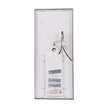 Load image into Gallery viewer, 20W Modern LED Outdoor Wall Sconce Light 5000K 600LM White Acrylic Shade, 120-277V Non-Dimmable, ETL Listed, Wet Location, Painted Silver Finish