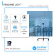 Load image into Gallery viewer, 3-Lights Bell Shape Kitchen Island Pendant Lighting, Clear Glass Shade, E26 Base, UL Listed