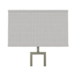 Load image into Gallery viewer, 61&quot; Floor Lamp with Brushed Nickel Finish and Rectangular White Linen Shade, On/Off Switch