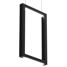 Load image into Gallery viewer, Dimmable LED Rectangle Pendant Chandelier Ceiling Light Fixture, 18W, 3000K, 900LM, For Living Room Dining Room Office Room