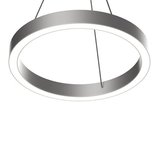 Modern Round Chandeliers with unique design Shade, 49W, 3000K, 2450LM, Dimmable, Pendant Mounting, CRI: 80+, Aluminum Body Finish