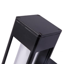 Load image into Gallery viewer, LED Outdoor Wall Sconce, Matte Black Finish, 12W, ETL Listed - Wet Location, Dimmable