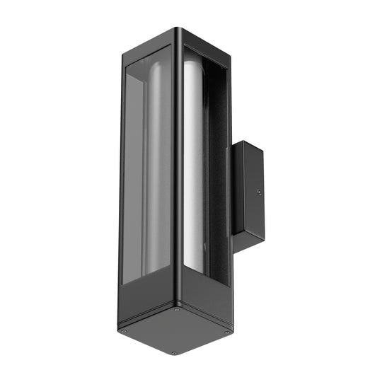 LED Outdoor Wall Light, Matte Black Finish, 12W, ETL Listed - Wet Location, Dimmable