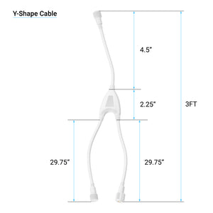 T8 4ft LED Freezer/Cooler Tube Light V Shape 18w 5000k Clear - Walk-in Cooler Light