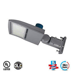 150W LED Pole Light With Photocell, 5700K, Universal Mount, Silver, AC100-277V