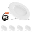 Load image into Gallery viewer, 5/6 inch Dimmable LED Downlights / Can Lights, 1100 Lumens, Recessed Ceiling Light Fixture, 15W CRI90+