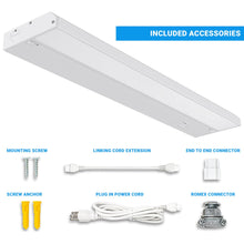 Load image into Gallery viewer, LED Under Cabinet Light Dimmable CRI90, WHITE, Direct Plug-in, Color Changeable (3000K/4000K/5000K)