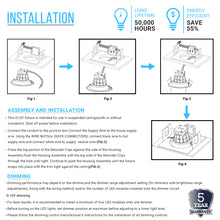 Load image into Gallery viewer, 8-inch LED Dimmable Downlight, 30W, w/ Junction Box, Recessed Ceiling Light Fixture, Commercial Downlights