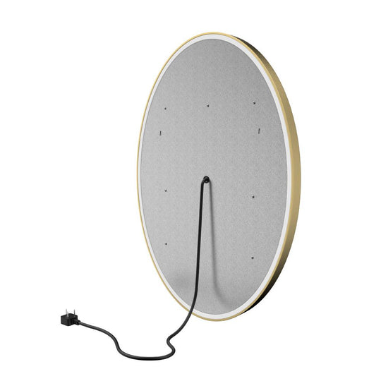 Oval LED Lighted Mirror, Touch Switch, Defogger and CCT Remembrance, Lunar Style