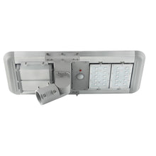 Load image into Gallery viewer, 20W Outdoor LED Solar Street Light, 6500K, 2500LM, 18VDC, IP66, Adjustable Mount, Silver