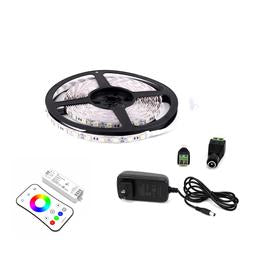 Outdoor LED Light Strips with RGB - LED Tape Light with IP65 and 63 lumens per foot with Power Supply and Controller (KIT)