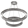 Load image into Gallery viewer, Modern - Double Ring Chandelier With Unique Shade, 115W, 3000K, 5750LM, Dimmable, Pendant Mounting, Aluminum Body Finish