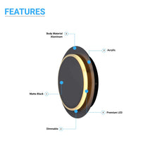 Load image into Gallery viewer, Unique Circular Wall Sconce, 11W, 3000K, Diameter 9.9 inch, Modern Round Lamp