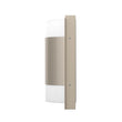 Load image into Gallery viewer, Brushed Nickel Wall Sconce Light with White Glass Shade