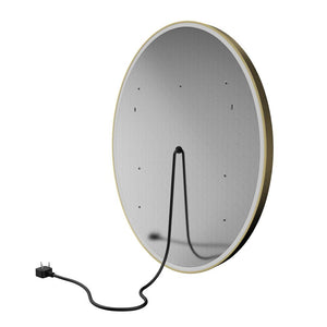 Oval LED Lighted Mirror, Touch Switch, Defogger and CCT Remembrance, Lunar Style