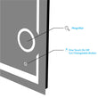 Load image into Gallery viewer, LED Bathroom Mirror with Magnifying Mirror, Defogger and CCT Remembrance, Auspice Style