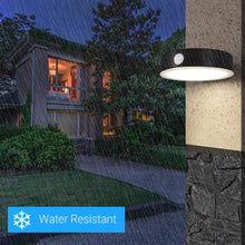 Load image into Gallery viewer, Smart LED Solar Wall Lamp with PIR Sensor, Round, HY06WSRB