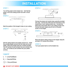 Load image into Gallery viewer, Bright White - Indoor LED Ceiling Lights - 26W - 3000K-6500K - 1300LM - Dimmable - Simple Close to Ceiling Fixtures - 2-Ring Shape