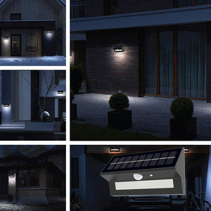 Smart LED Solar Wall Lamp with PIR Sensor (HY39WSRB)